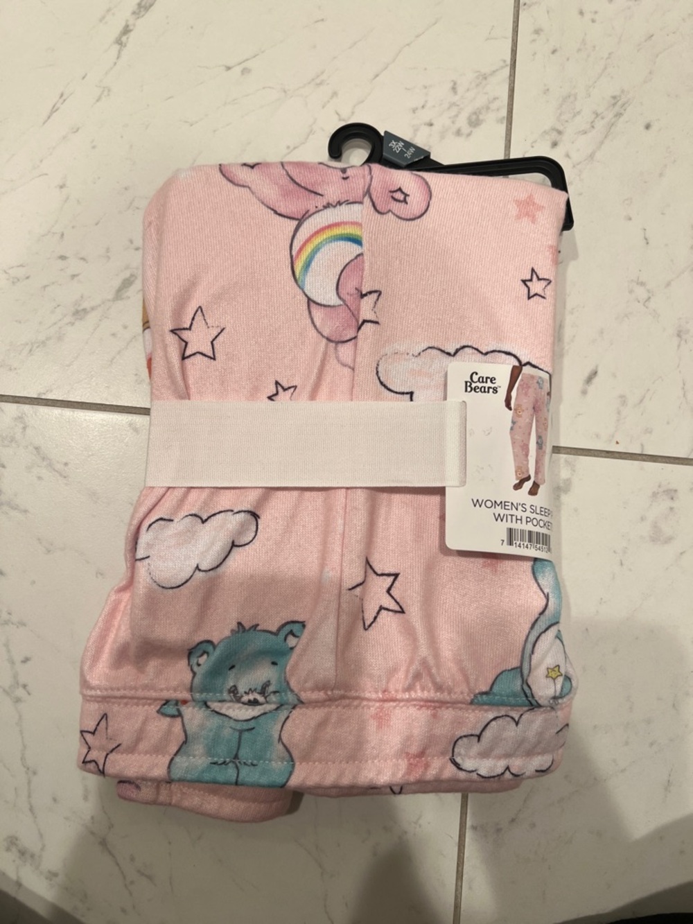 Care Bears Pink Cloud & Rainbow Kids Pajama Pants with Pockets
